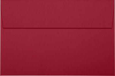 Garnet Dark Red 32lb A9 Invitation Envelopes (5 3/4 x 8 3/4) with Peel & Seal