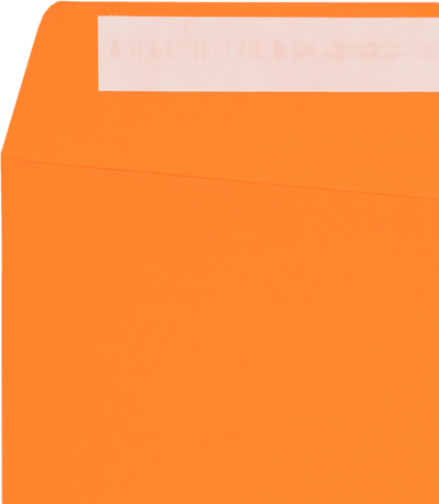 Mandarin Orange 32lb 10 x 13 Open End Envelopes with Peel & Seal