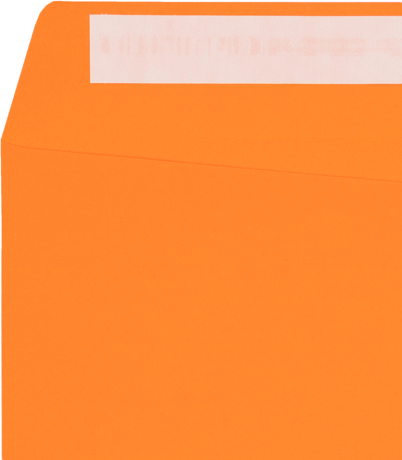 Mandarin Orange 32lb 10 x 13 Open End Envelopes with Peel & Seal