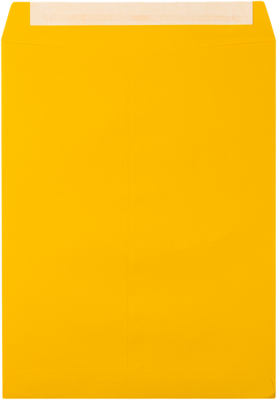 Sunflower Yellow 32lb 10 x 13 Open End Envelopes with Peel & Seal