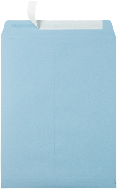 Baby Blue 32lb 10 x 13 Open End Envelopes with Peel & Seal
