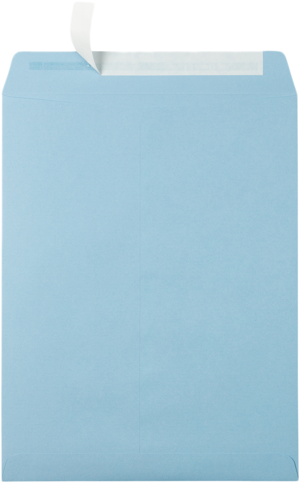 Baby Blue 32lb 10 x 13 Open End Envelopes with Peel & Seal