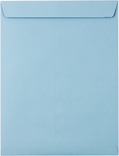 Baby Blue 32lb 10 x 13 Open End Envelopes with Peel & Seal