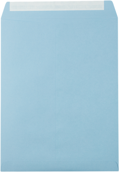 Baby Blue 32lb 10 x 13 Open End Envelopes with Peel & Seal