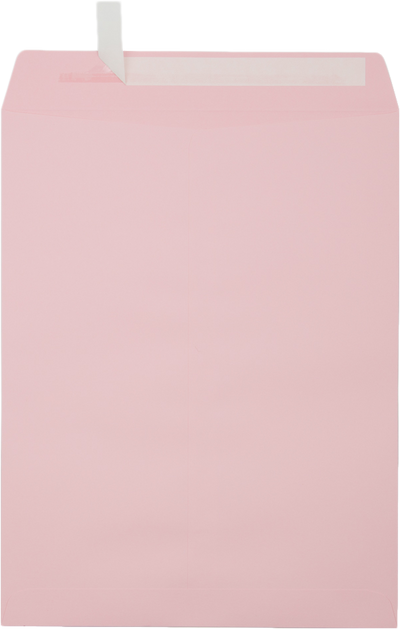 Baby Candy Pink 32lb 10 x 13 Open End Envelopes with Peel & Seal