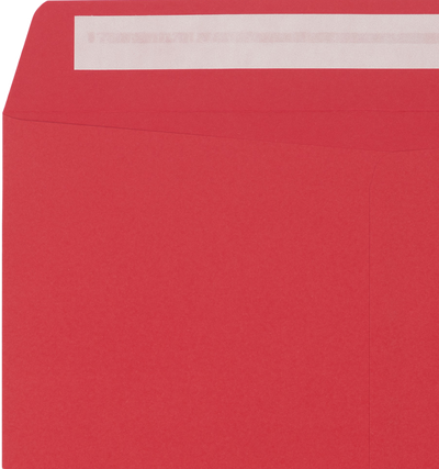 Red 32lb 10 x 13 Open End Envelopes with Peel & Seal