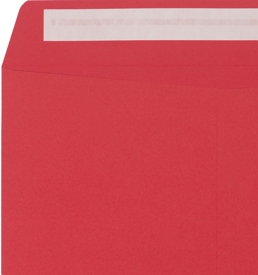 Red 32lb 10 x 13 Open End Envelopes with Peel & Seal
