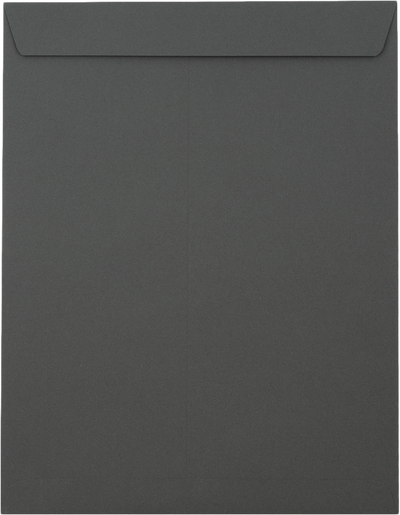 Dark Smoke Gray 32lb 10 x 13 Open End Envelopes with Peel & Seal