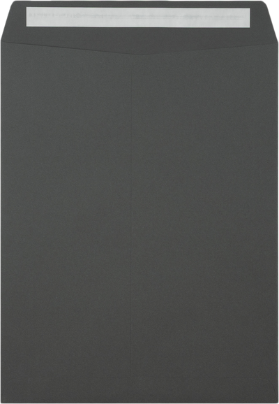 Dark Smoke Gray 32lb 10 x 13 Open End Envelopes with Peel & Seal