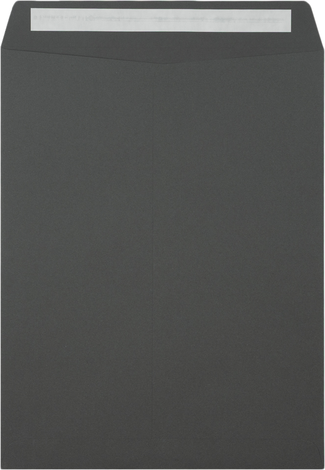 Dark Smoke Gray 32lb 10 x 13 Open End Envelopes with Peel & Seal