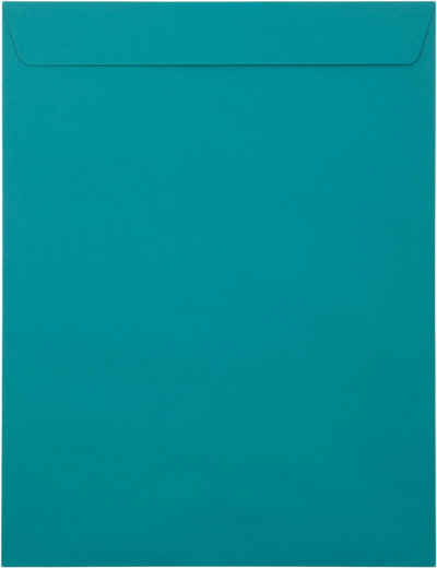Teal Blue 32lb 10 x 13 Open End Envelopes with Peel & Seal