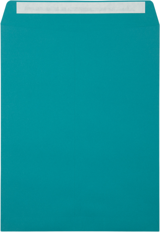 Teal Blue 32lb 10 x 13 Open End Envelopes with Peel & Seal