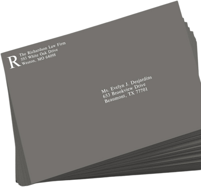 Dark Smoke Gray 32lb 9 x 12 Booklet Envelopes