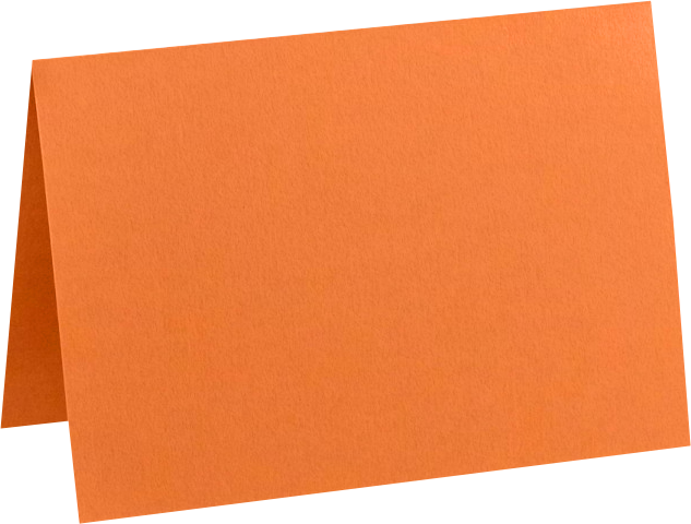 Mandarin Orange 100lb A1 Foldover Cards (3 1/2 x 4 7/8)