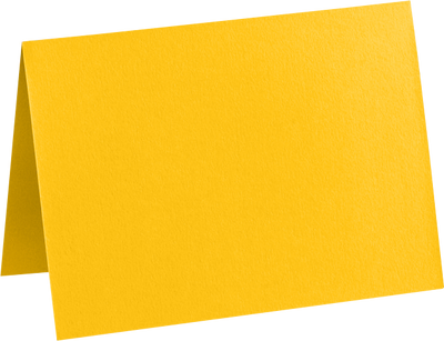 Sunflower Yellow 100lb A6 Foldover Cards (4 5/8 x 6 1/4)
