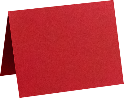 Ruby Red 100lb A6 Foldover Cards (4 5/8 x 6 1/4)
