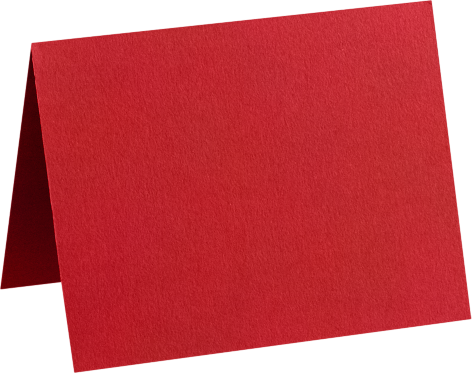 Ruby Red 100lb A6 Foldover Cards (4 5/8 x 6 1/4)