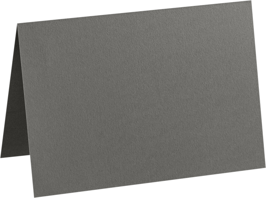 Dark Smoke Gray 100lb A6 Foldover Cards (4 5/8 x 6 1/4)