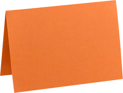 Mandarin Orange 100lb A7 Foldover Cards (5 1/8 x 7)