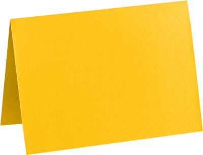 Sunflower Yellow 100lb A7 Foldover Cards (5 1/8 x 7)
