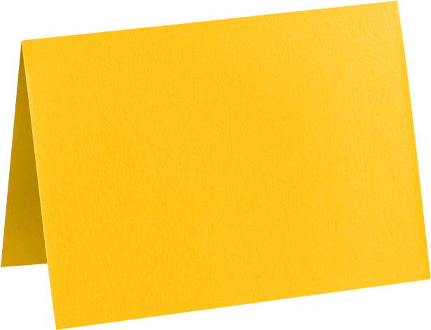 Sunflower Yellow 100lb A7 Foldover Cards (5 1/8 x 7)