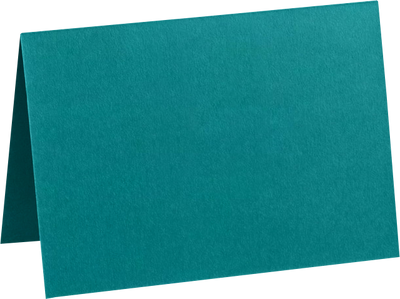 Teal 100lb A7 Foldover Cards (5 1/8 x 7)