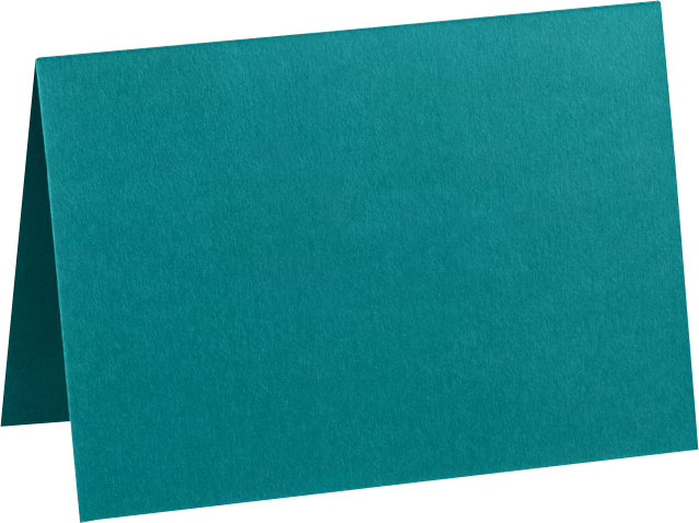 Teal 100lb A7 Foldover Cards (5 1/8 x 7)