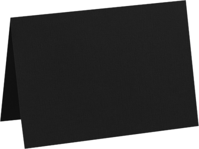 Smooth Midnight Black 100lb A7 Foldover Cards (5 1/8 x 7)