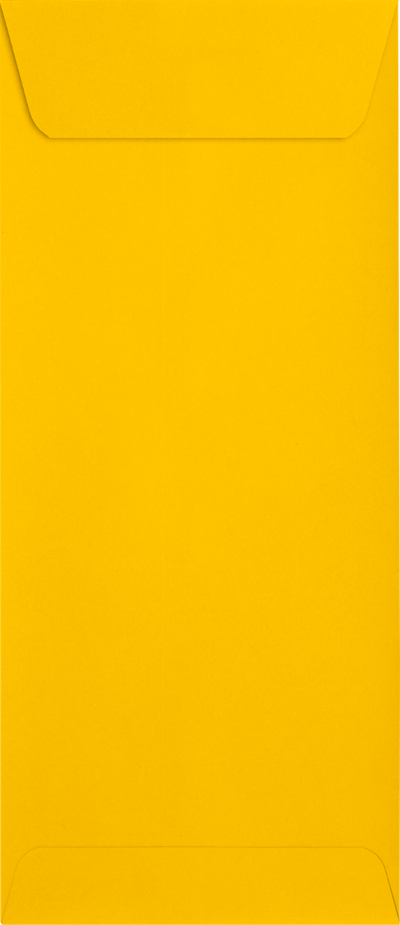 Sunflower Yellow 32lb #10 Policy Envelopes (4 1/8 x 9 1/2) with Peel & Seal