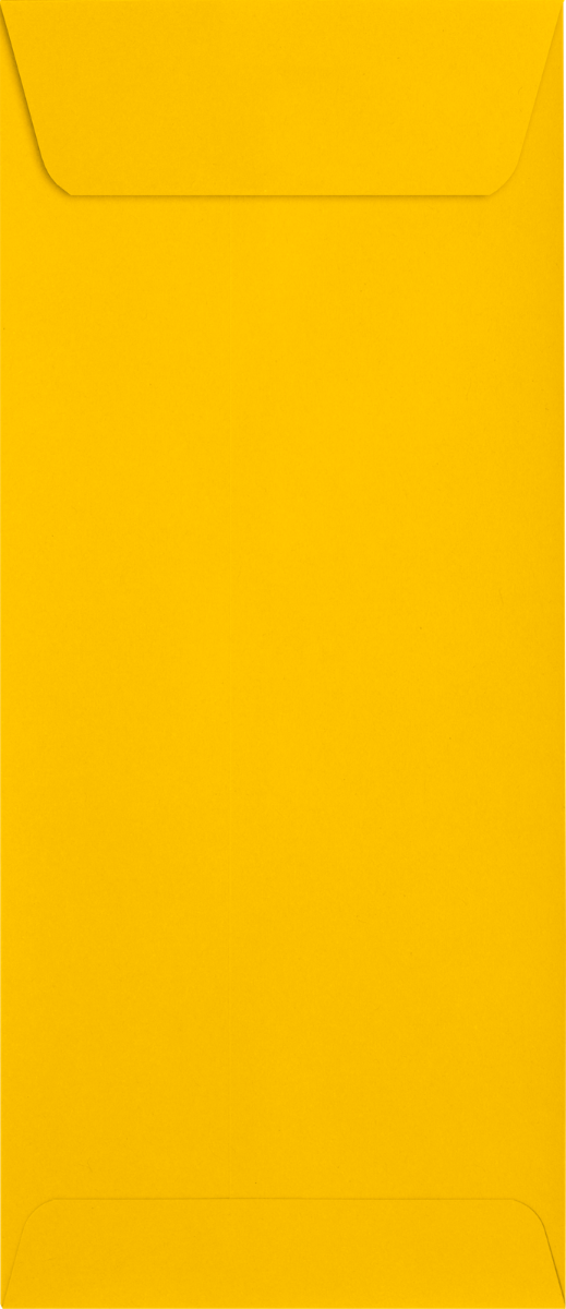 Sunflower Yellow 32lb #10 Policy Envelopes (4 1/8 x 9 1/2) with Peel & Seal
