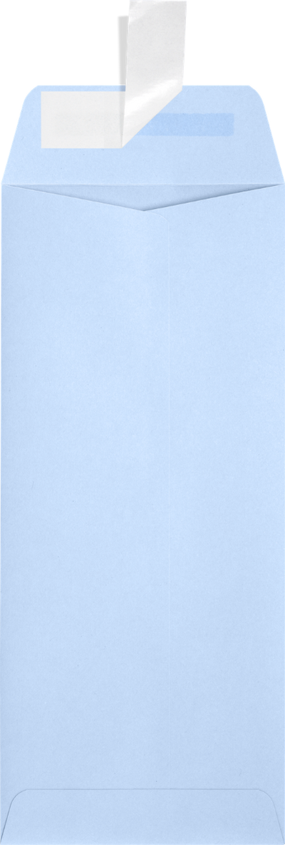 Baby Blue 32lb #10 Policy Envelopes (4 1/8 x 9 1/2) with Peel & Seal