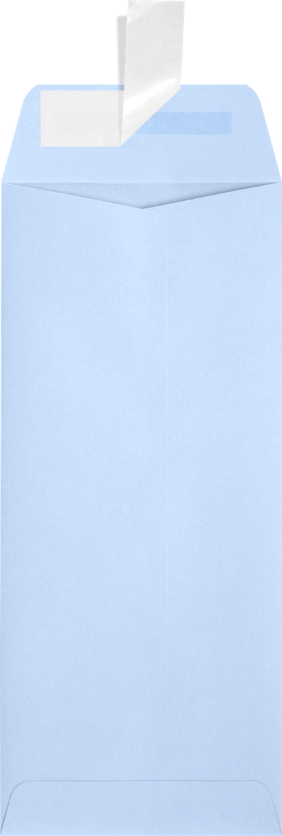 Baby Blue 32lb #10 Policy Envelopes (4 1/8 x 9 1/2) with Peel & Seal
