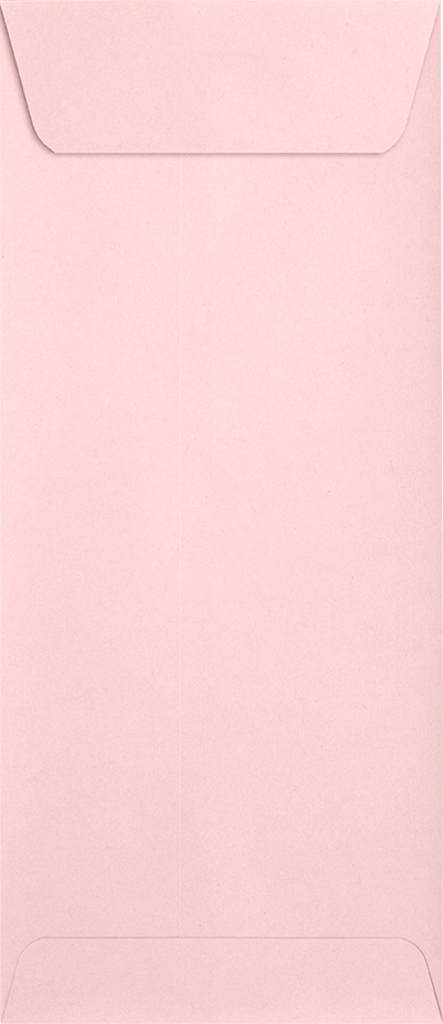 Baby Candy Pink 32lb #10 Policy Envelopes (4 1/8 x 9 1/2) with Peel & Seal