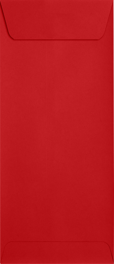 Red 32lb #10 Policy Envelopes (4 1/8 x 9 1/2) with Peel & Seal