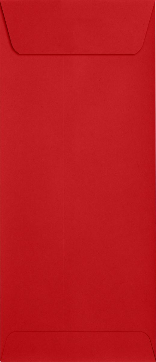 Red 32lb #10 Policy Envelopes (4 1/8 x 9 1/2) with Peel & Seal