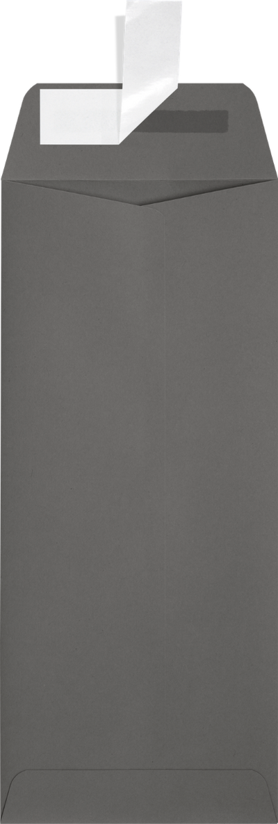 Dark Smoke Gray 32lb #10 Policy Envelopes (4 1/8 x 9 1/2) with Peel & Seal