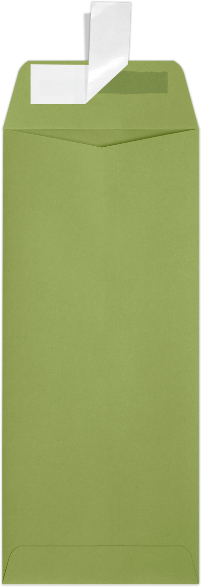 Olive Green 28lb #10 Policy Envelopes (4 1/8 x 9 1/2) with Peel & Seal