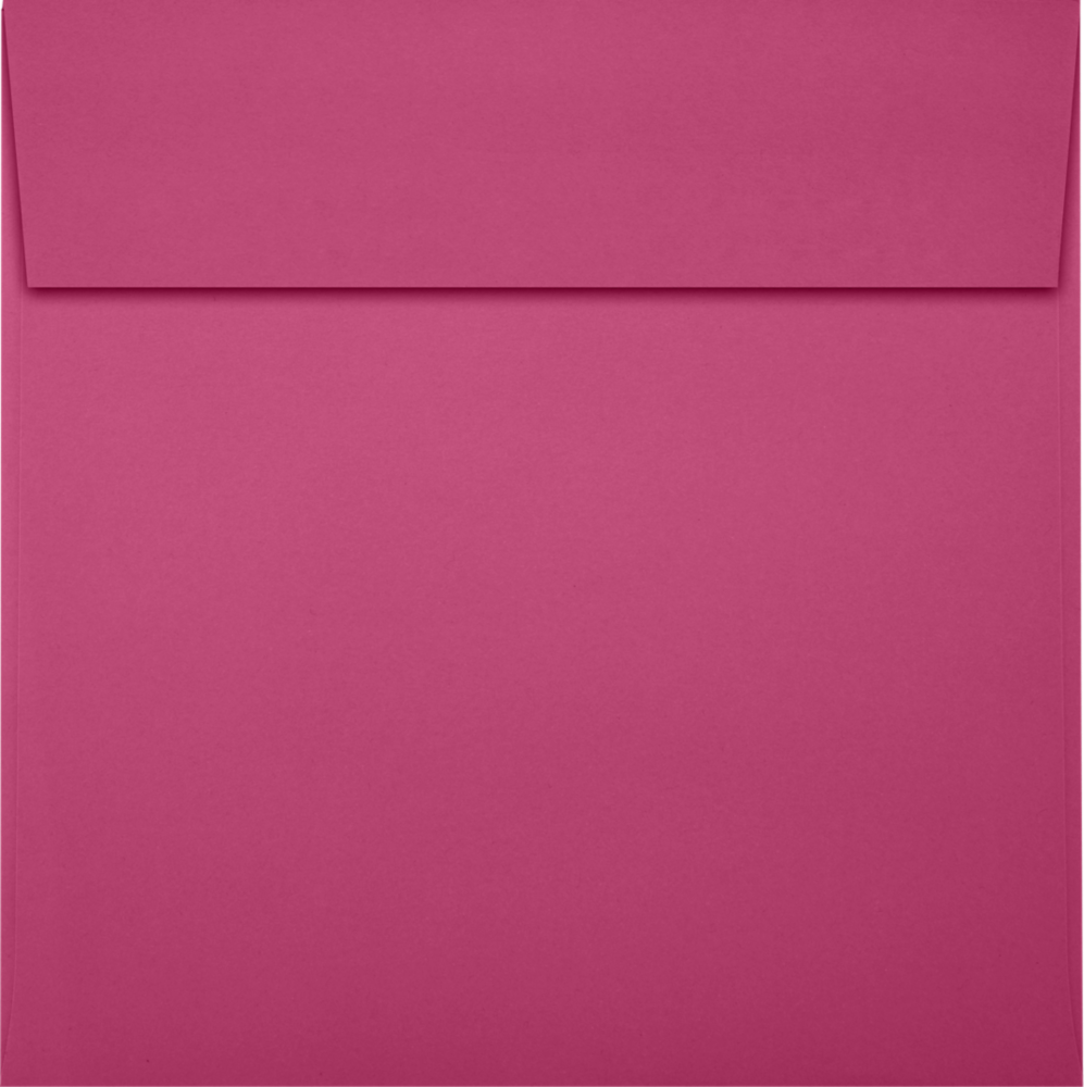 Fuchsia Pink Magenta 32lb 5 1/2 x 5 1/2 Square Envelopes with Peel & Seal