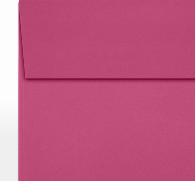 Fuchsia Pink Magenta 32lb 5 1/2 x 5 1/2 Square Envelopes with Peel & Seal