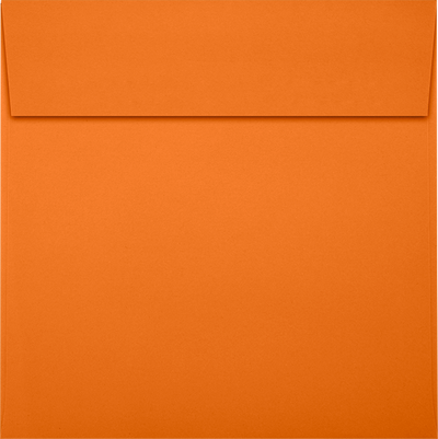Mandarin Orange 32lb 5 1/2 x 5 1/2 Square Envelopes with Peel & Seal