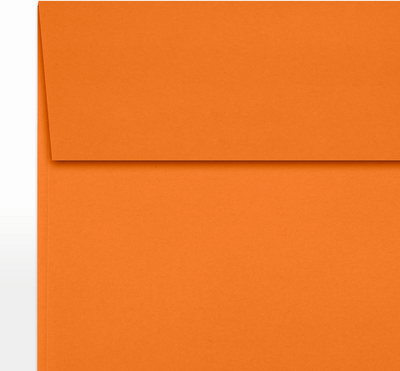 Mandarin Orange 32lb 5 1/2 x 5 1/2 Square Envelopes with Peel & Seal
