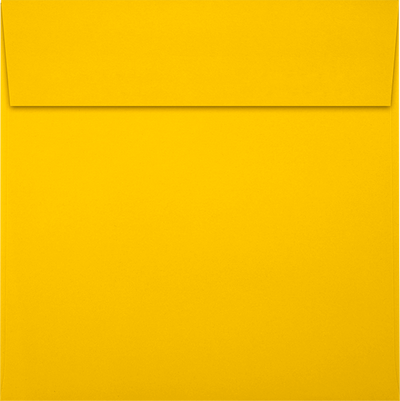 Sunflower Yellow 32lb 5 1/2 x 5 1/2 Square Envelopes with Peel & Seal