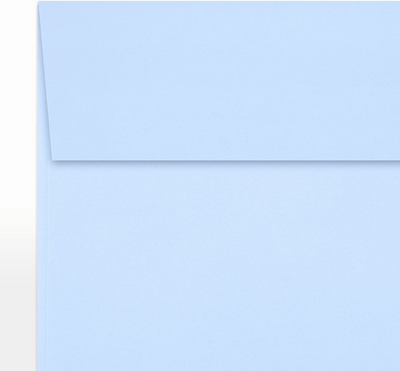 Baby Blue 32lb 5 1/2 x 5 1/2 Square Envelopes with Peel & Seal