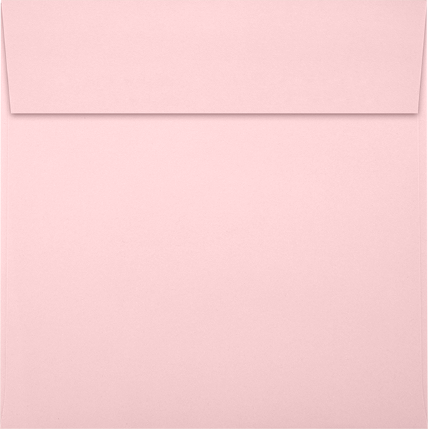 Baby Candy Pink 32lb 5 1/2 x 5 1/2 Square Envelopes with Peel & Seal
