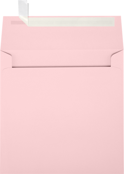 Baby Candy Pink 32lb 5 1/2 x 5 1/2 Square Envelopes with Peel & Seal