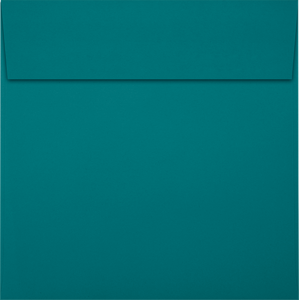 Teal Blue 32lb 5 1/2 x 5 1/2 Square Envelopes with Peel & Seal