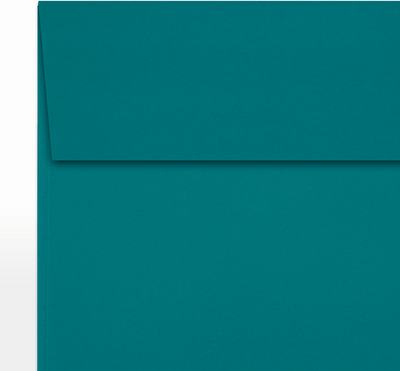 Teal Blue 32lb 5 1/2 x 5 1/2 Square Envelopes with Peel & Seal