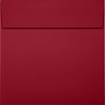 Garnet Dark Red 32lb 5 1/2 x 5 1/2 Square Envelopes with Peel & Seal