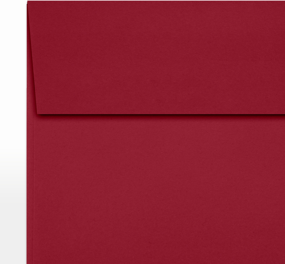 Garnet Dark Red 32lb 5 1/2 x 5 1/2 Square Envelopes with Peel & Seal