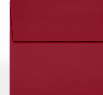 Garnet Dark Red 32lb 5 1/2 x 5 1/2 Square Envelopes with Peel & Seal